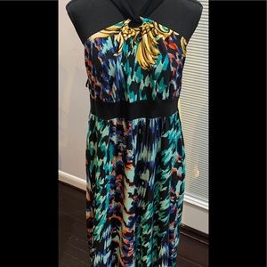 multicolor maxi dress